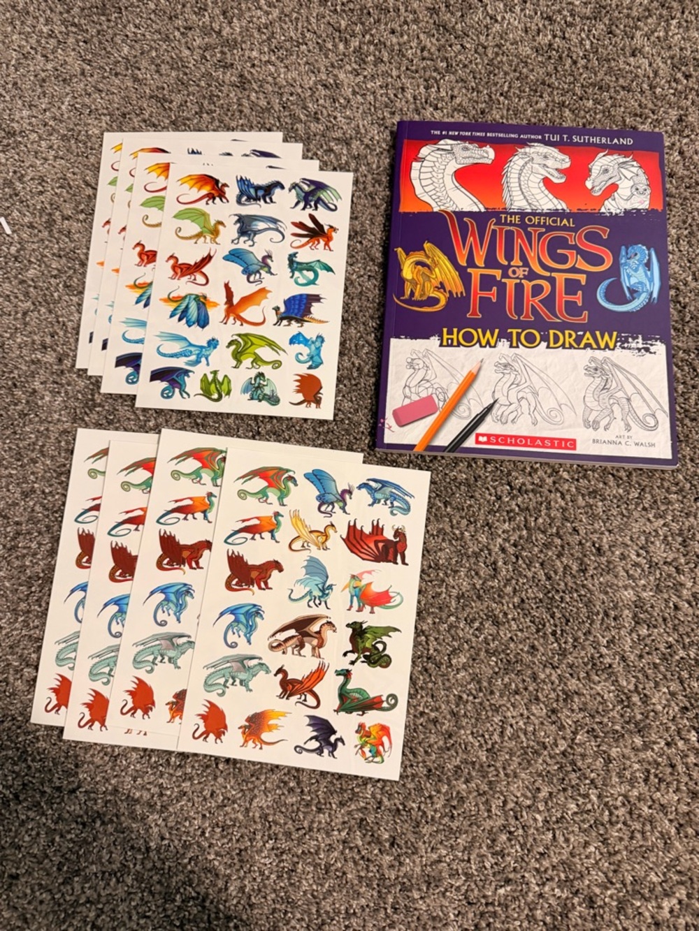 Wings of Fire drawing book and tattoos
